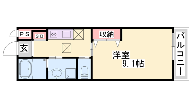 フェリーチェの物件間取画像