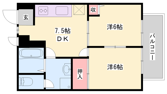 物件間取画像