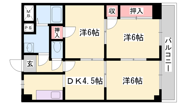 メゾンヒカリの物件間取画像