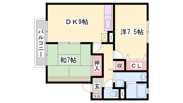 クレールⅡの物件間取画像