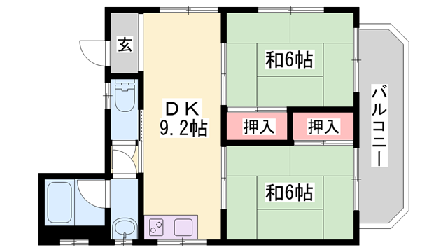 物件間取画像