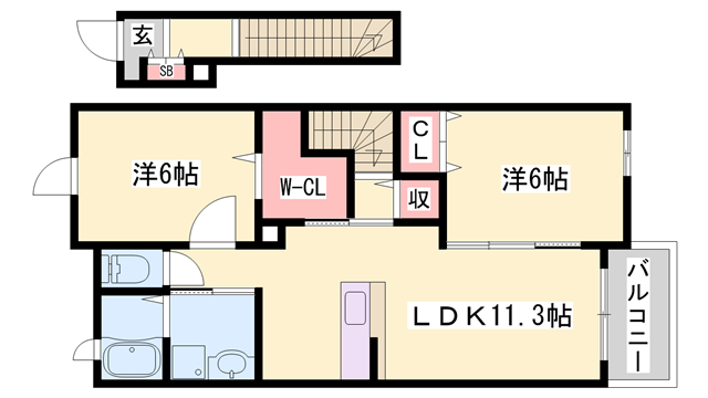 物件間取画像