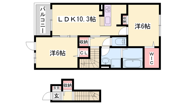 物件間取画像