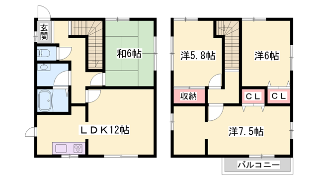 物件間取画像