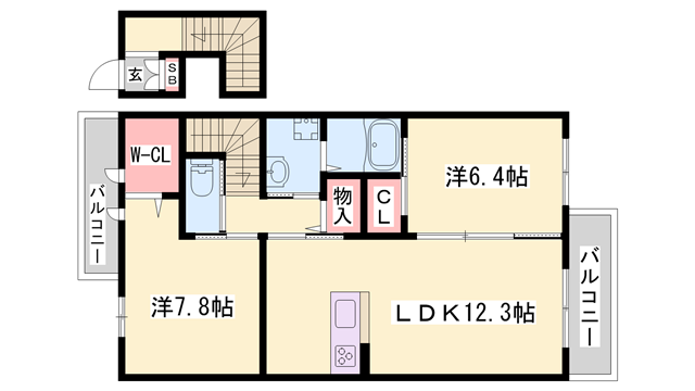 物件間取画像