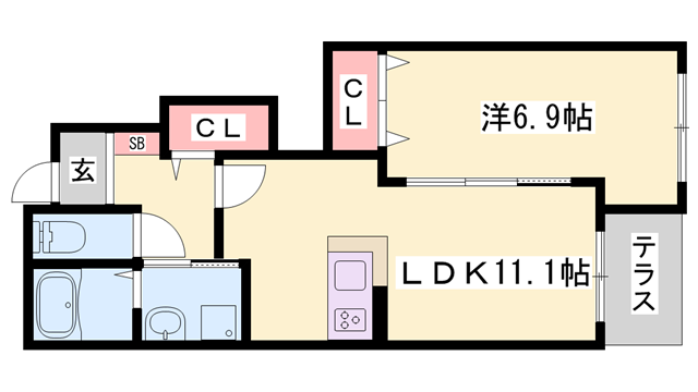物件間取画像