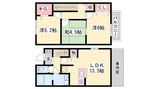 物件間取画像