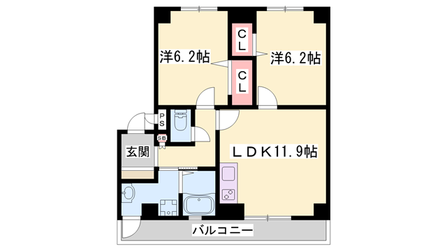 物件間取画像