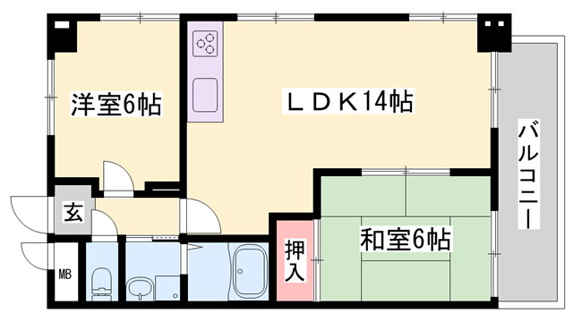 ピアイースト姫路白浜の物件間取画像