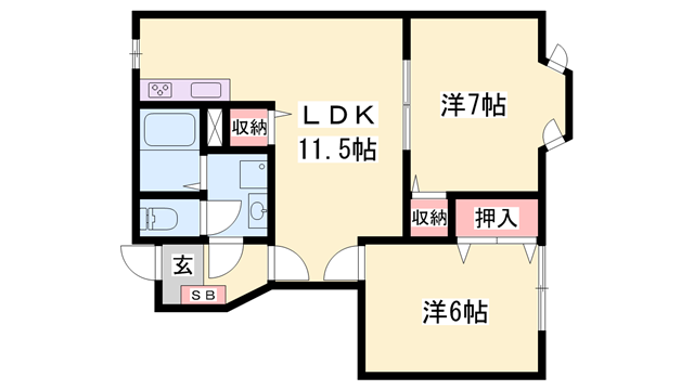 物件間取画像