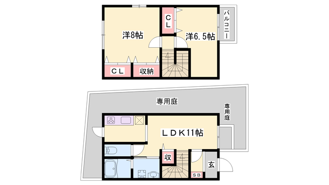 物件間取画像