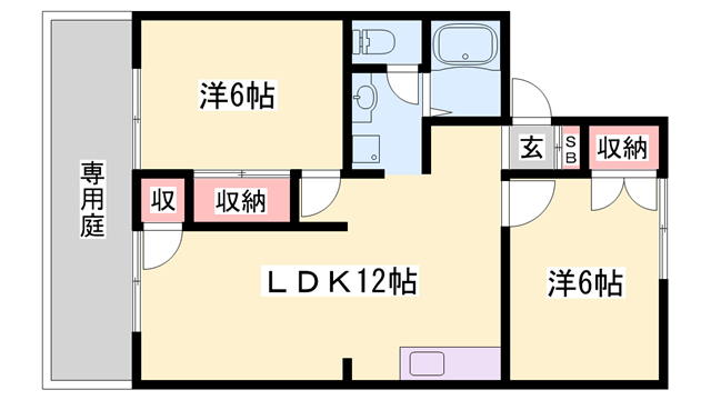 物件間取画像