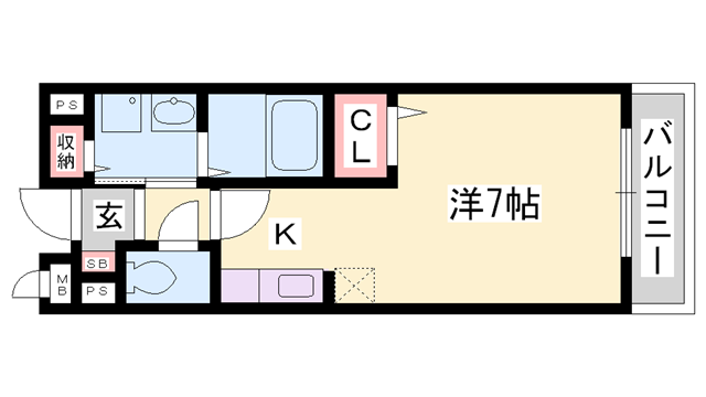 アラモードFの物件間取画像