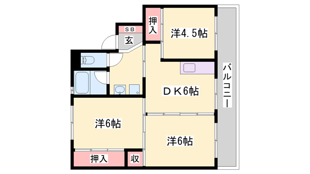 物件間取画像