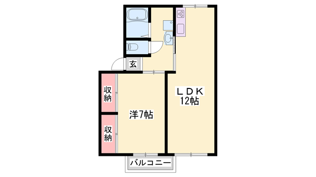 クレール山手の物件間取画像