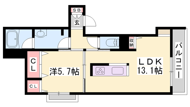 物件間取画像