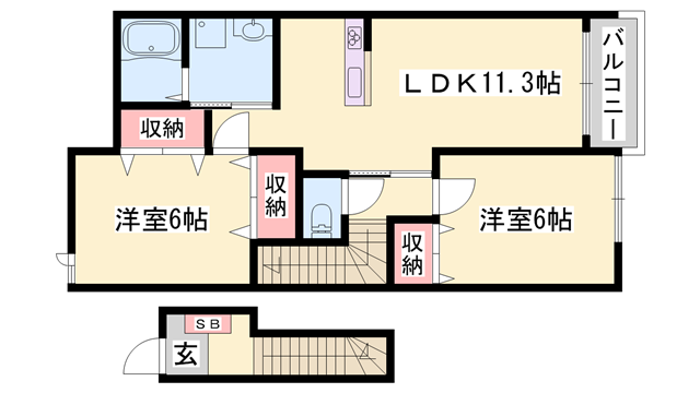 物件間取画像