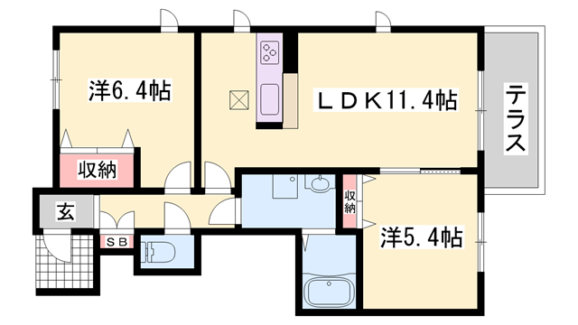 物件間取画像