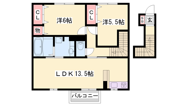 物件間取画像