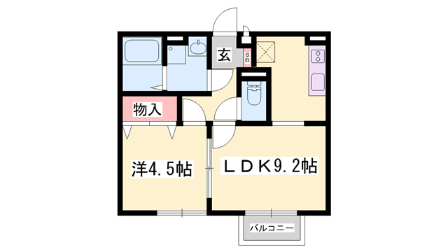 エンジェルの物件間取画像