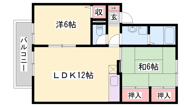 物件間取画像