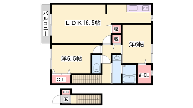 物件間取画像