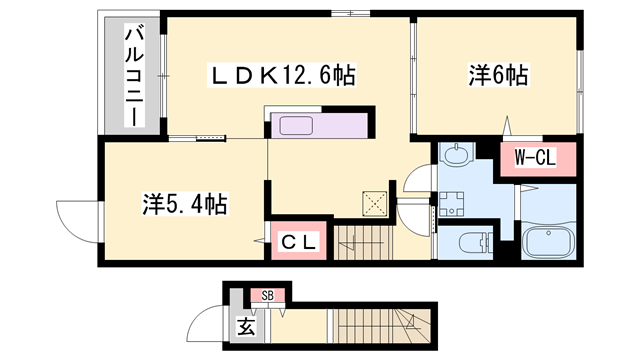 物件間取画像