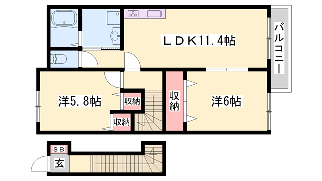 物件間取画像