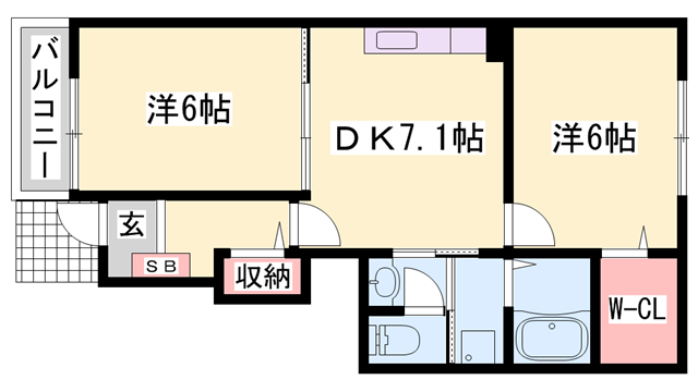 物件間取画像