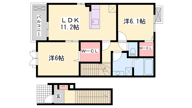 物件間取画像
