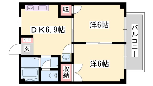 プチメゾンの物件間取画像
