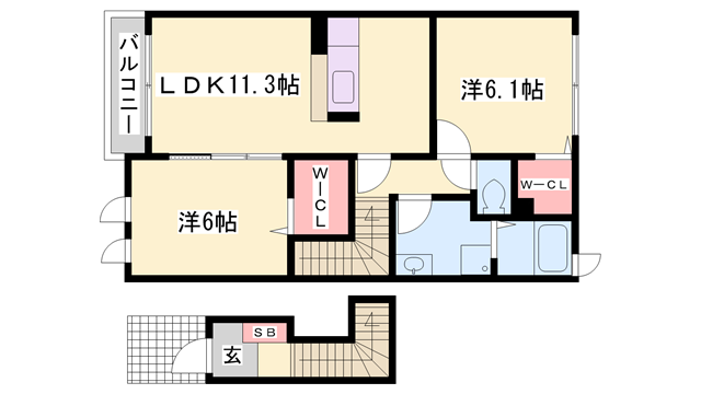 物件間取画像