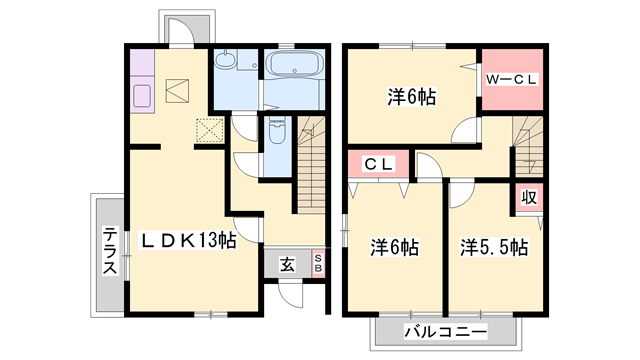 物件間取画像