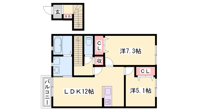 物件間取画像