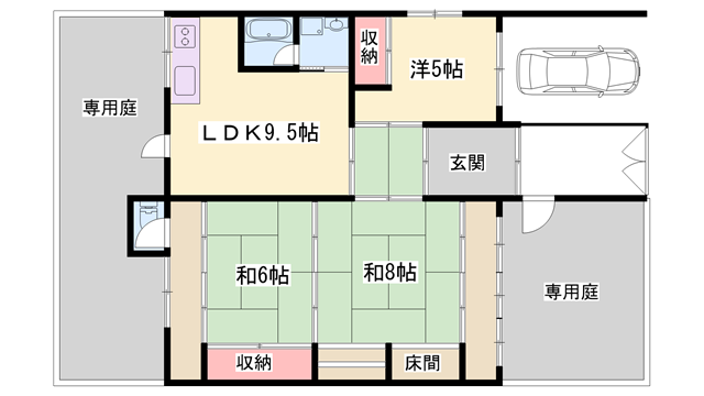 物件間取画像