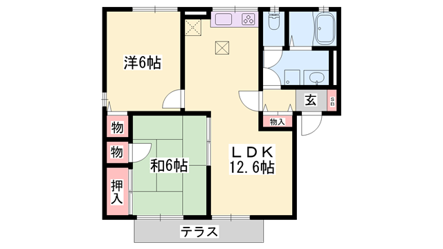 物件間取画像