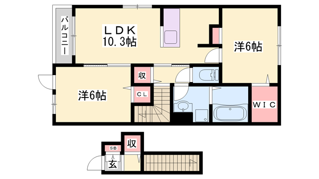 物件間取画像