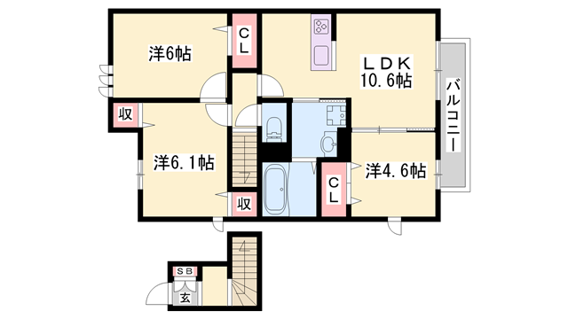 物件間取画像