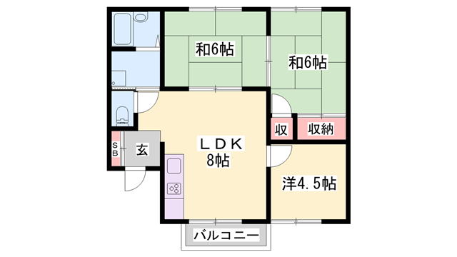 物件間取画像