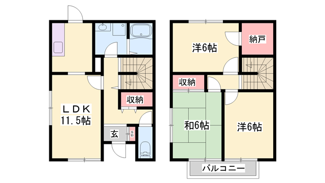 物件間取画像