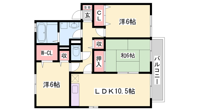 物件間取画像