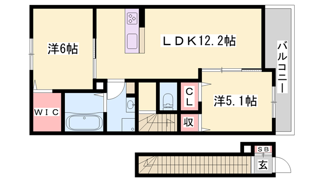 物件間取画像
