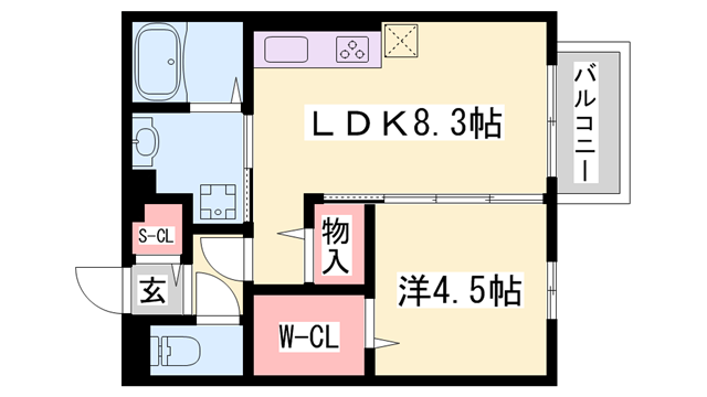 サンライズうみだの物件間取画像