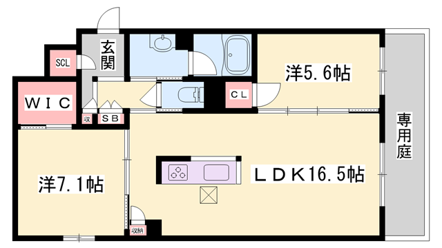 物件間取画像