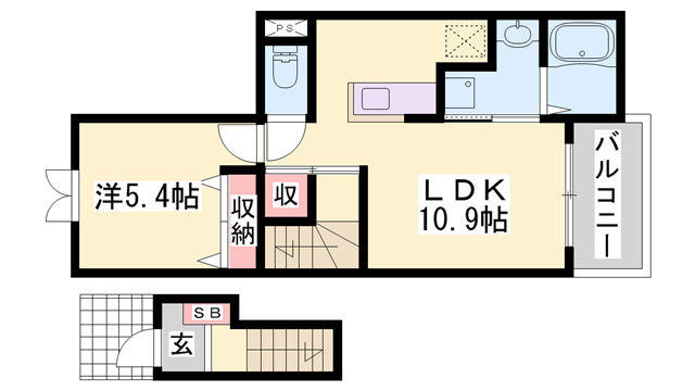 物件間取画像
