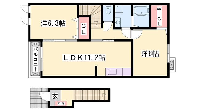 物件間取画像