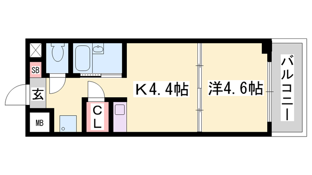 土井ハイツ北条口の物件間取画像