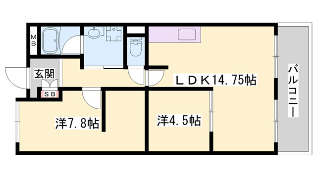 物件間取画像