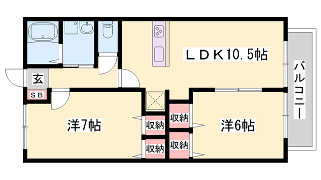 物件間取画像