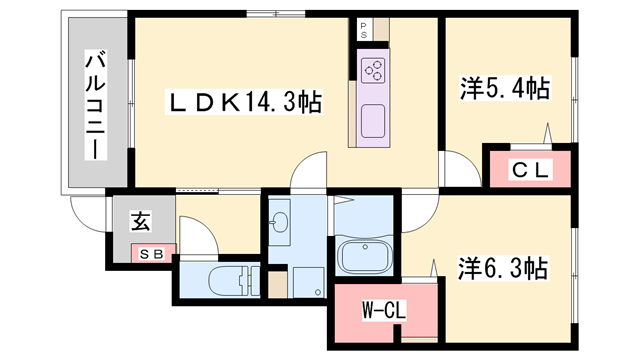 物件間取画像